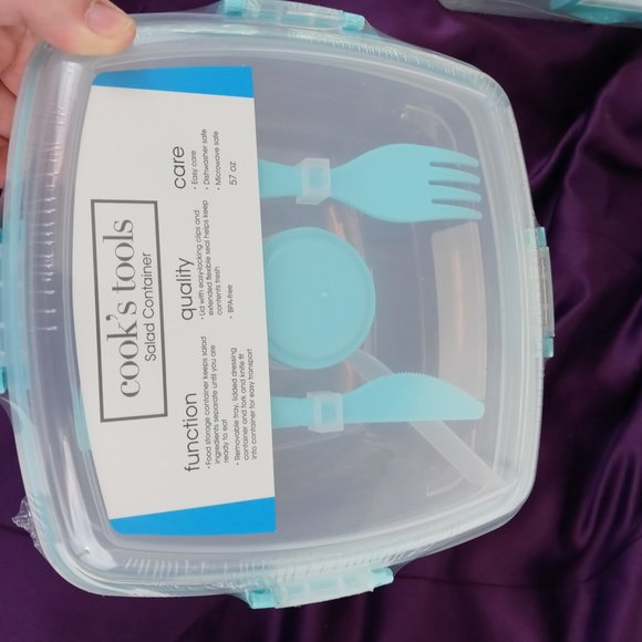 Salad Container Snap Lunch Container New - Picture 4 of 7